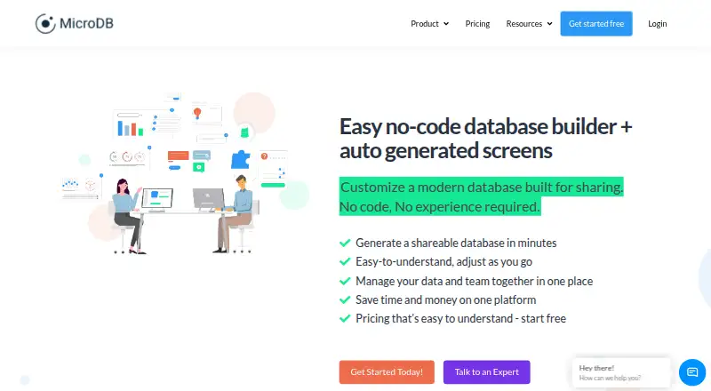 MicroDB's own site