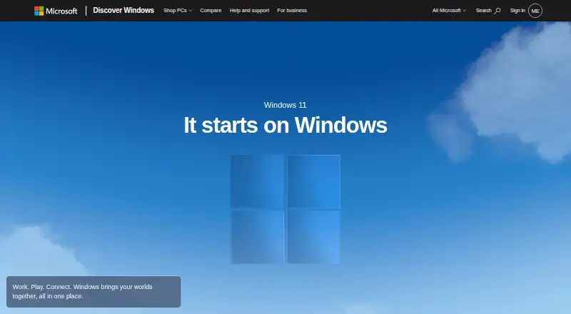 Windows Search's own site