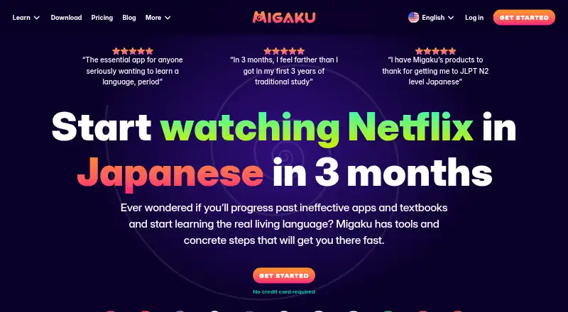 Migaku's own site