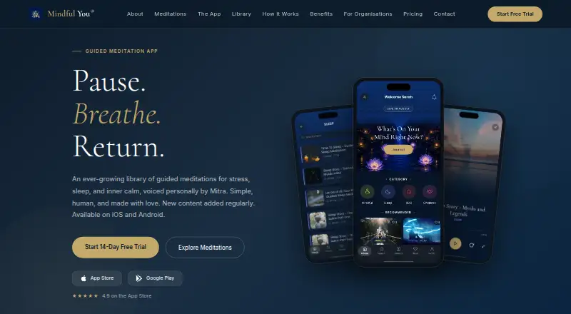 Mindful You's own site