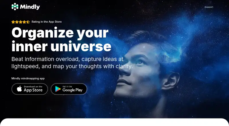 Mindly's own site
