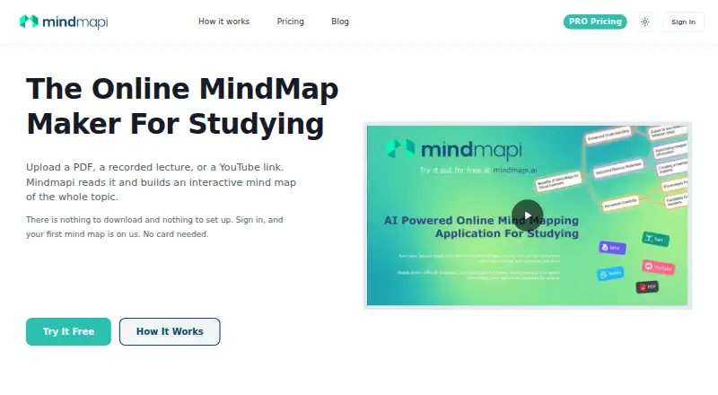 Mindmapi's own site