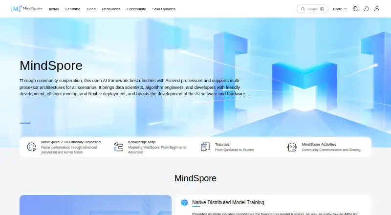 MindSpore's own site