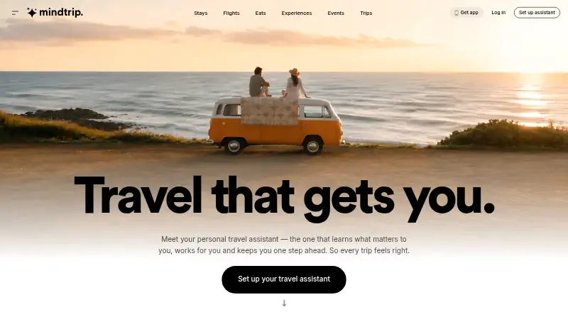 Mindtrip's own site