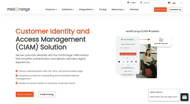 miniOrange CIAM's own site