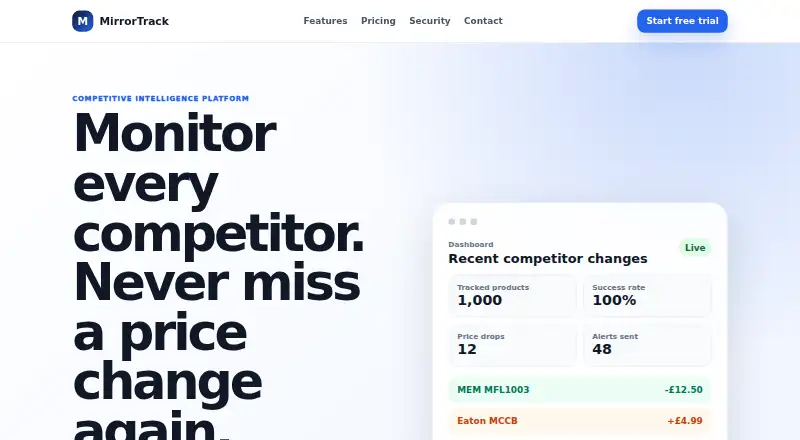 MirrorTrack's own site