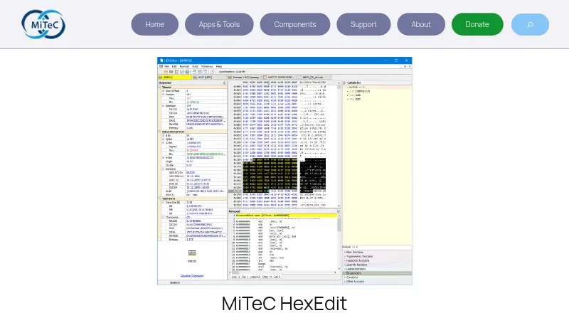 MiTeC HexEdit's own site
