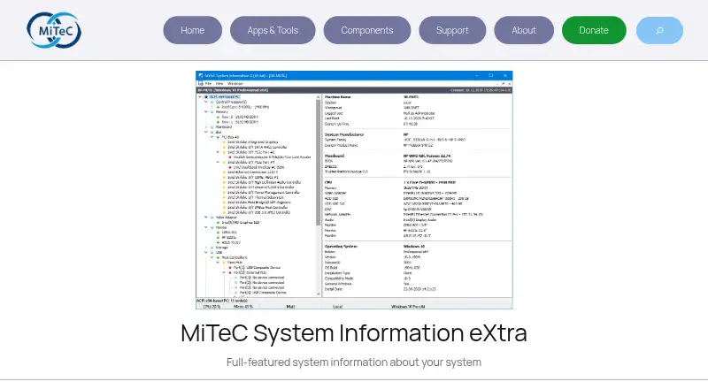 MiTeC System Information X's own site