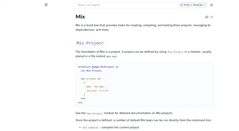Mix's own site