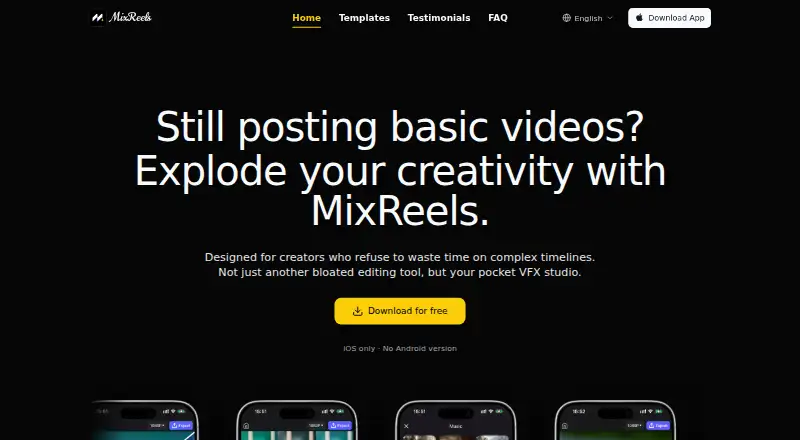 MixReels's own site