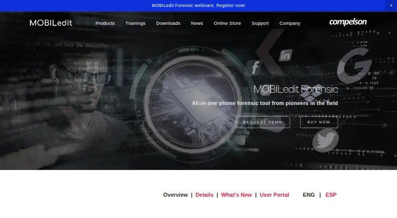 MOBILedit Forensic's own site