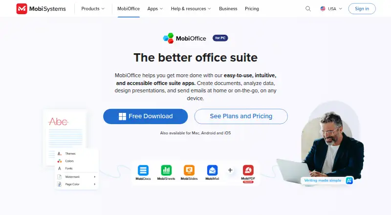 MobiOffice's own site