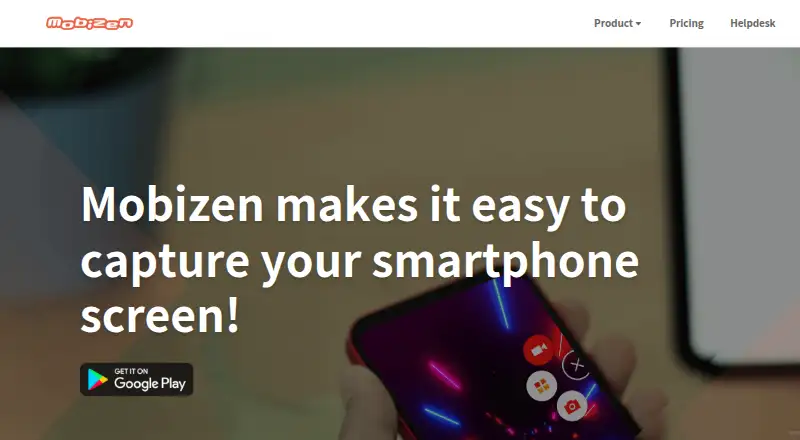 Mobizen's own site