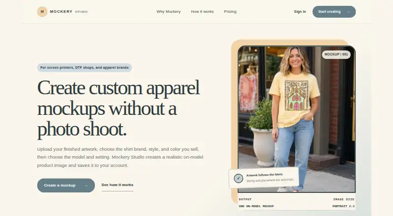 Mockery Studio's own site