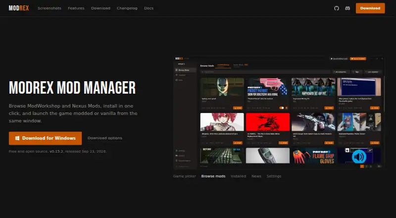 Modrex's own site