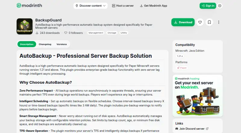 BackupGuard's own site