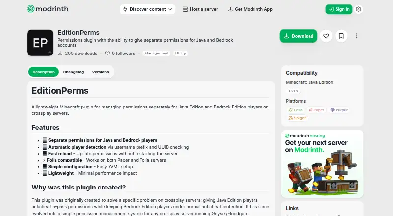 EditionPerms's own site