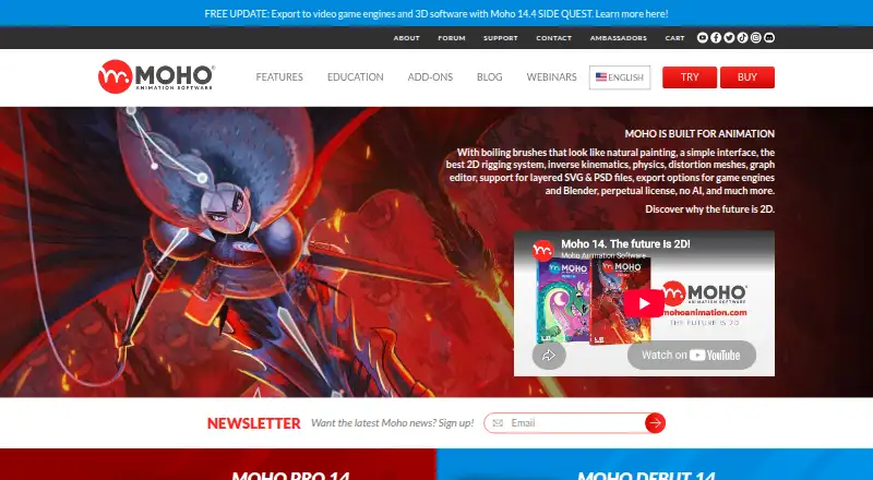 Moho's own site