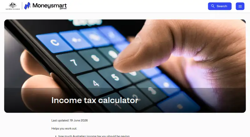 Australian Income Tax Calculator's own site