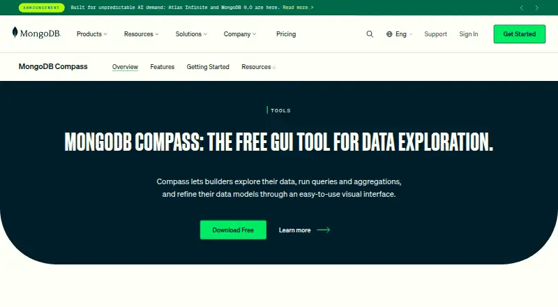 MongoDB Compass's own site