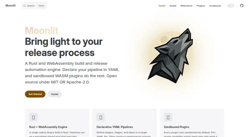 Moonlit's own site