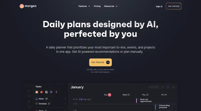 Morgen's own site