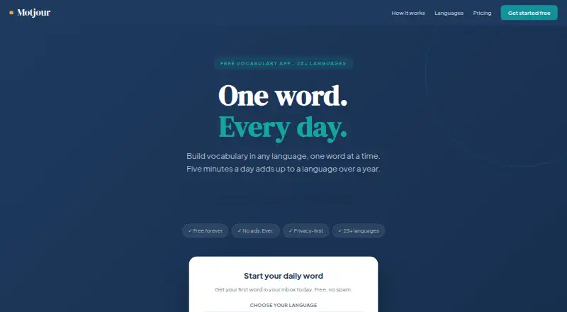 Motjour's own site