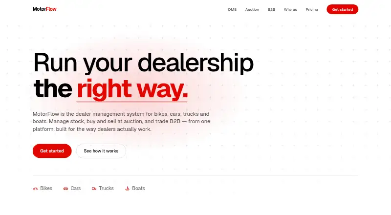 MotorFlow DMS's own site