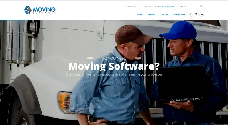 Moving Software Australia's own site