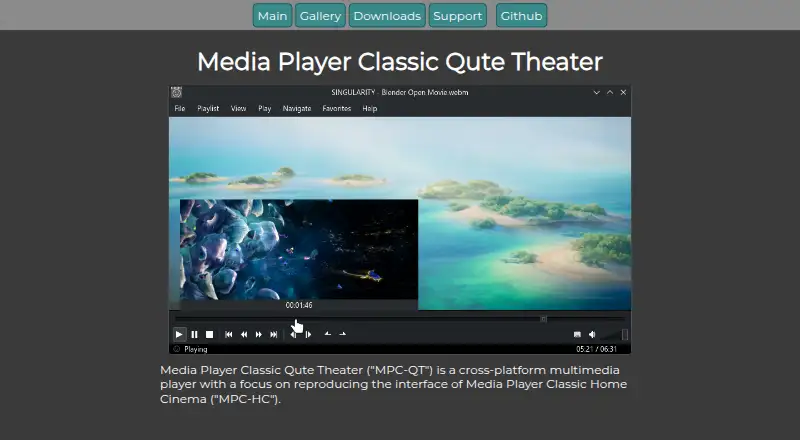 MPC-Qt's own site