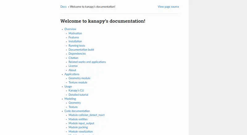 Kanapy's own site