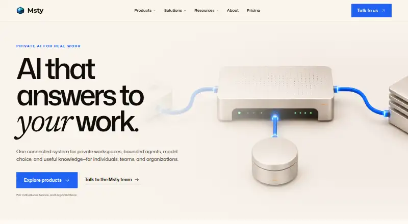 Msty Studio's own site
