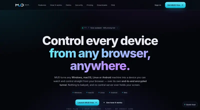MUD Remote Control's own site