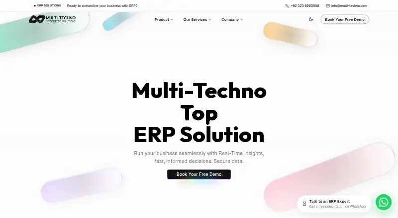 Multi-Techno ERP's own site