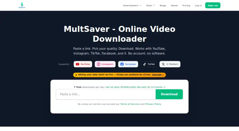 MultSaver's own site