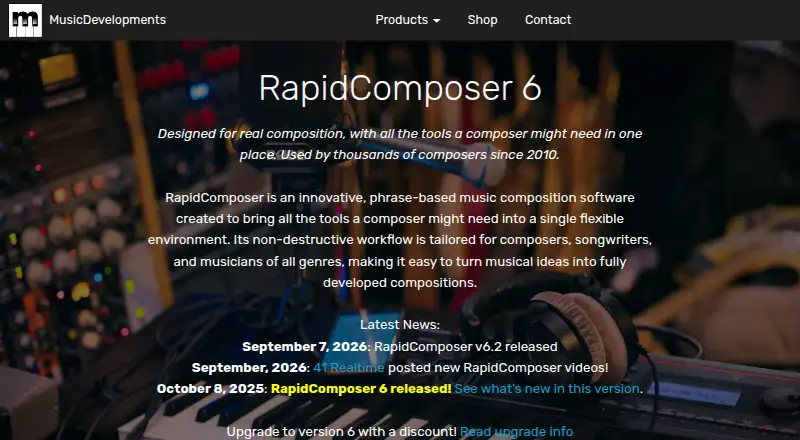 RapidComposer's own site