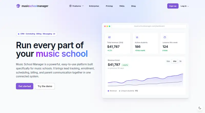 MusicSchoolManager's own site