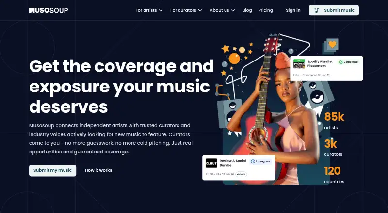 Musosoup's own site