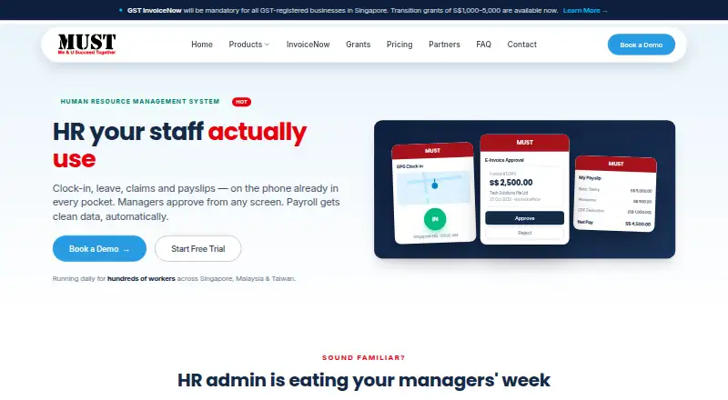 MUST HRMS's own site