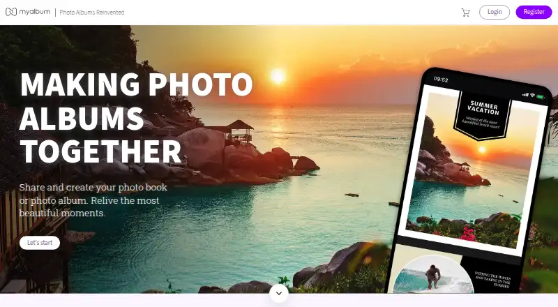 MyAlbum's own site