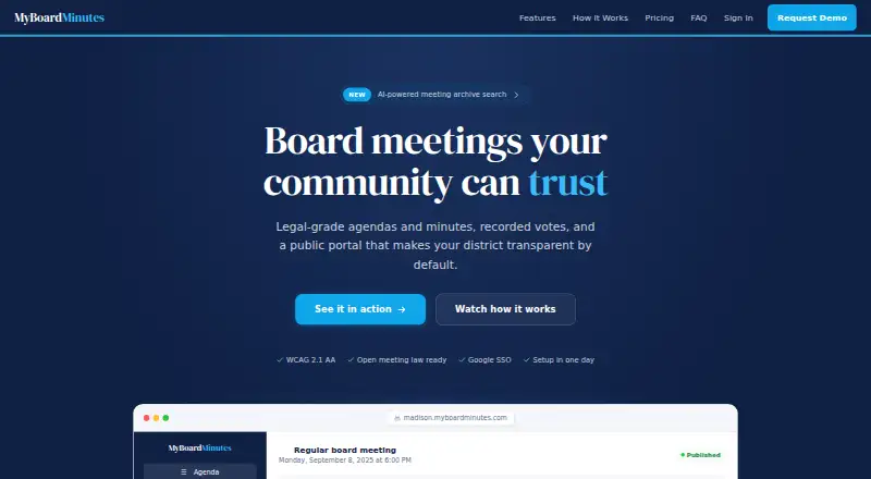 MyBoardMinutes's own site
