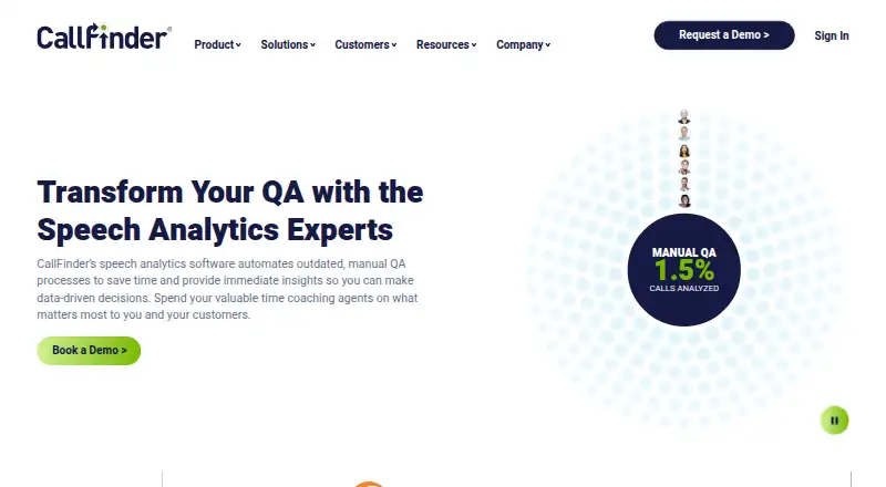 CallFinder's own site