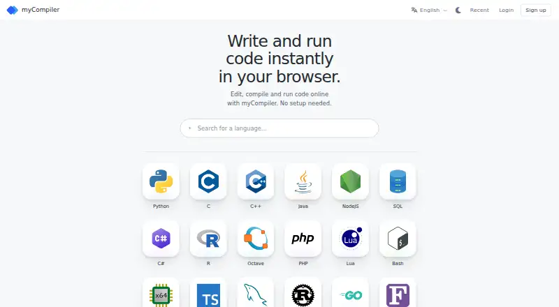 myCompiler's own site
