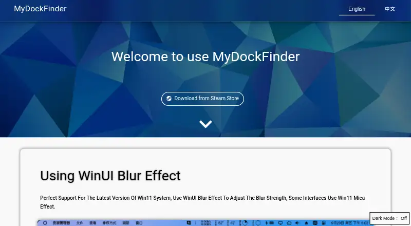MyDockFinder's own site