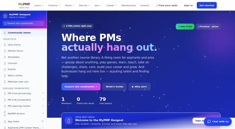 MyPMP's own site