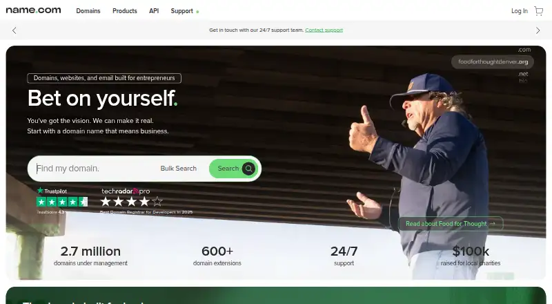 Name.com's own site