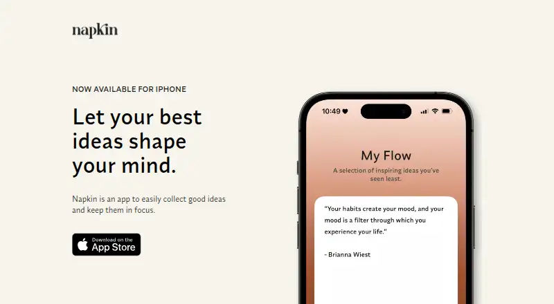 Napkin's own site
