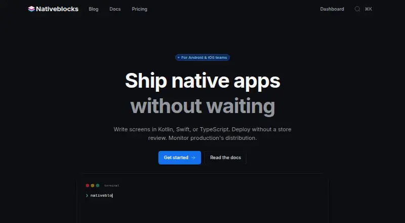 Nativeblocks's own site