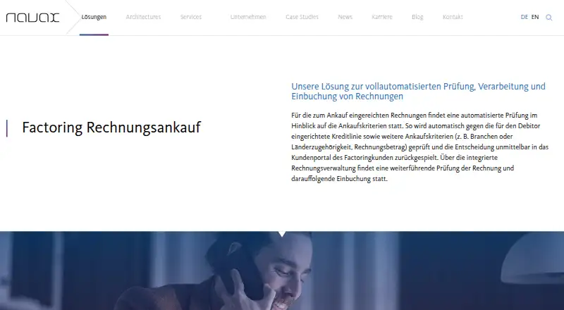 NAVAX Factoring Invoice Purchase's own site