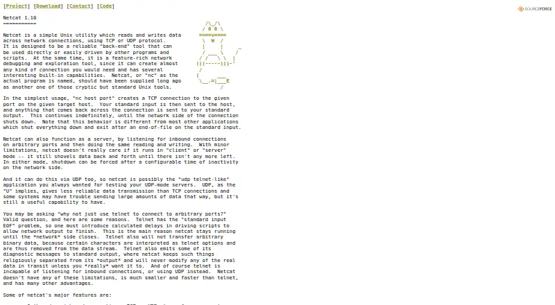 netcat's own site